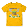 Kép 15/25 - Sárga Minecraft férfi rövid ujjú póló - Everyday I’m shoveling