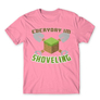 Kép 23/25 - Világos rózsaszín Minecraft férfi rövid ujjú póló - Everyday I’m shoveling