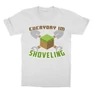 Fehér Minecraft gyerek rövid ujjú póló - Everyday I’m shoveling