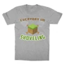 Sportszürke Minecraft gyerek rövid ujjú póló - Everyday I’m shoveling