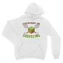 Fehér Minecraft unisex kapucnis pulóver - Everyday I’m shoveling