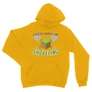 Sárga Minecraft unisex kapucnis pulóver - Everyday I’m shoveling