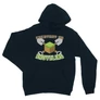 Sötétkék Minecraft unisex kapucnis pulóver - Everyday I’m shoveling