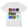 Fehér Minecraft férfi V-nyakú póló - The Creeper Bunch