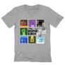 Sportszürke Minecraft férfi V-nyakú póló - The Creeper Bunch