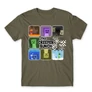 Cink Minecraft férfi rövid ujjú póló - The Creeper Bunch