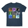 Denim Minecraft férfi rövid ujjú póló - The Creeper Bunch