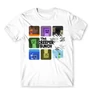 Fehér Minecraft férfi rövid ujjú póló - The Creeper Bunch