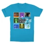 Atollkék Minecraft gyerek rövid ujjú póló - The Creeper Bunch