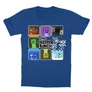 Királykék Minecraft gyerek rövid ujjú póló - The Creeper Bunch