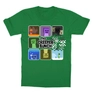 Kép 13/13 - Zöld Minecraft gyerek rövid ujjú póló - The Creeper Bunch
