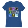 Királykék Minecraft női rövid ujjú póló - The Creeper Bunch