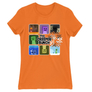 Kép 10/22 - Narancs Minecraft női rövid ujjú póló - The Creeper Bunch