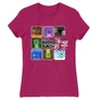 Pink Minecraft női rövid ujjú póló - The Creeper Bunch