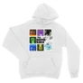 Fehér Minecraft unisex kapucnis pulóver - The creeper bunch