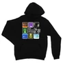 Fekete Minecraft unisex kapucnis pulóver - The creeper bunch