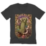 Sötétszürke Minecraft férfi V-nyakú póló - Art Nouveau