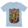 Világoskék Minecraft férfi V-nyakú póló - Art Nouveau