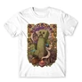 Fehér Minecraft férfi rövid ujjú póló  – Art Nouveau