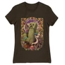 Barna Minecraft női rövid ujjú póló - Art Nouveau
