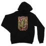Fekete Minecraft unisex kapucnis pulóver - Art Nouveau