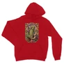 Piros Minecraft unisex kapucnis pulóver - Art Nouveau