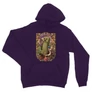 Sötétlila Minecraft unisex kapucnis pulóver - Art Nouveau
