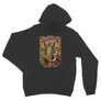 Sötétszürke Minecraft unisex kapucnis pulóver - Art Nouveau