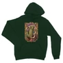 Sötétzöld Minecraft unisex kapucnis pulóver - Art Nouveau
