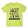 Almazöld Minecraft férfi rövid ujjú póló - Minecraft characters