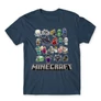 Denim Minecraft férfi rövid ujjú póló - Minecraft characters
