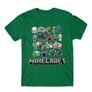 Zöld Minecraft férfi rövid ujjú póló - Minecraft characters