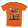 Narancs Minecraft gyerek rövid ujjú póló - Minecraft characters