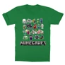 Zöld Minecraft gyerek rövid ujjú póló - Minecraft characters