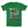Kép 14/14 - Zöld Minecraft gyerek rövid ujjú póló - Minecraft characters