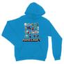 Kép 13/14 - Zafírkék Minecraft unisex kapucnis pulóver - Minecraft characters