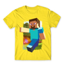 Kép 7/25 - Citromsárga Minecraft férfi rövid ujjú póló - Clipart