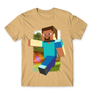 Kép 10/25 - Homok Minecraft férfi rövid ujjú póló - Clipart