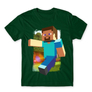 Kép 19/25 - Sötétzöld Minecraft férfi rövid ujjú póló - Clipart