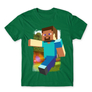 Kép 24/25 - Zöld Minecraft férfi rövid ujjú póló - Clipart