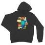 Sötétszürke Minecraft unisex kapucnis pulóver - Clipart