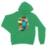 Zöld Minecraft unisex kapucnis pulóver - Clipart