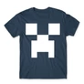 Denim Minecraft férfi rövid ujjú póló - Creeper face