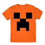 Kép 13/23 - Narancs Minecraft férfi rövid ujjú póló - Creeper face