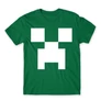 Zöld Minecraft férfi rövid ujjú póló - Creeper face