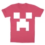 Pink Minecraft gyerek rövid ujjú póló - Creeper face
