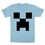 Világoskék Minecraft gyerek rövid ujjú póló - Creeper face