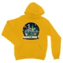 Sárga Minecraft unisex kapucnis pulóver - Kerek Minecraft logó II.