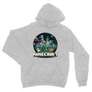 Sportszürke Minecraft unisex kapucnis pulóver - Kerek Minecraft logó II.