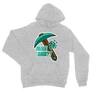 Sportszürke Minecraft unisex kapucnis pulóver - Mine away